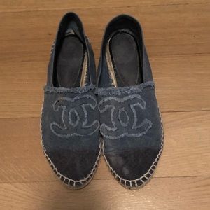 Chanel denim espadrilles